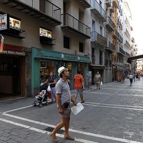 Los encierros de San Fermín marcan el camino a la meta Los encierros de San Fermín marcan el camino a la meta