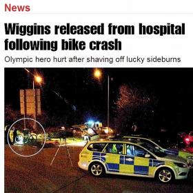 Wiggins tan sólo sufre heridas leves Wiggins tan sólo sufre heridas leves