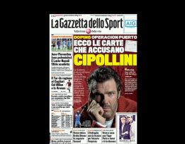 La Gazzetta vincula a Mario Cipollini en la Operación Puerto La Gazzetta vincula a Mario Cipollini en la Operación Puerto