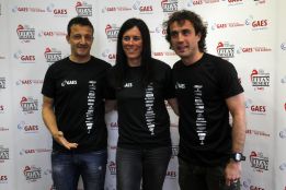 César, Ezquerro, Coma, Pasaban y Tudel, en el equipo GAES César, Ezquerro, Coma, Pasaban y Tudel, en el equipo GAES