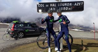 Valverde revisó las "decisivas" etapas pirenaicas del Tour