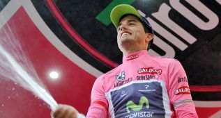 Intxausti, maglia rosa del Giro