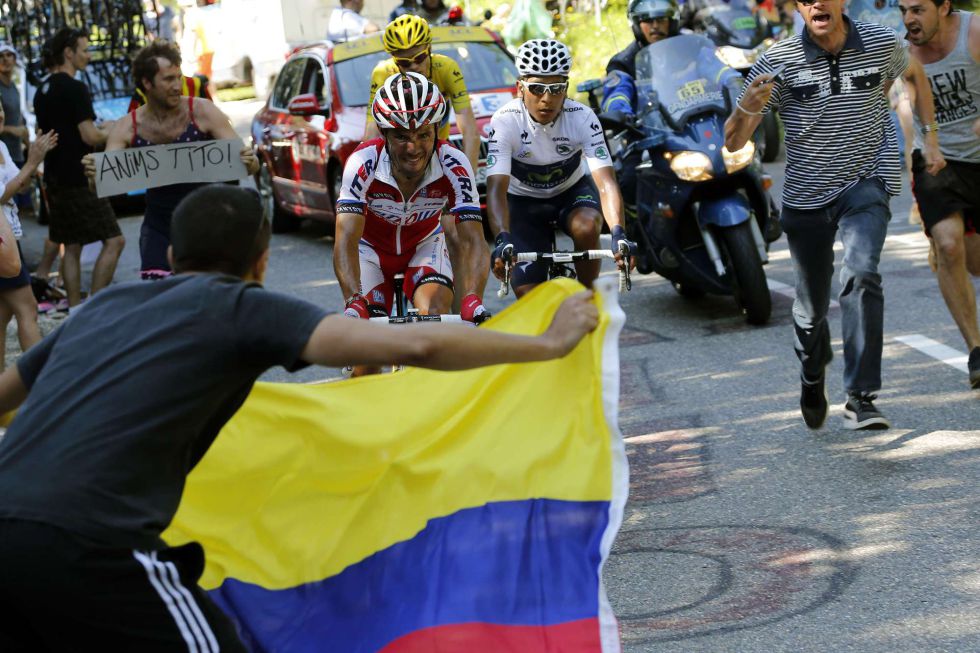 Quintana gana la etapa y se mete en el podio final con Purito