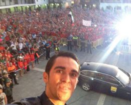 Contador, aclamado en Pinto: "Vosotros me habéis motivado"