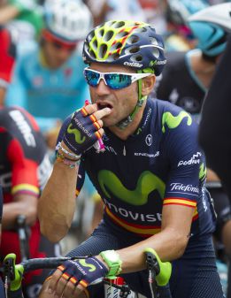 Valverde: "Estoy bien, pero más cansado que en el Tour"
