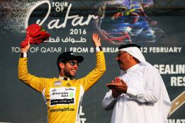 Mark Cavendish se estrena en 2016 en Qatar: etapa y liderato
