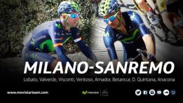 Valverde y Lobato liderarán al Movistar en la Milán-San Remo