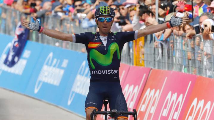 Exhibición de Valverde: gana la etapa y regresa al podio