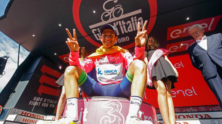 Chaves sería el 2º sudamericano en ganar el Giro de Italia