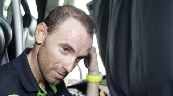 Valverde: "El golpe de Contador fue muy duro, es una pena"