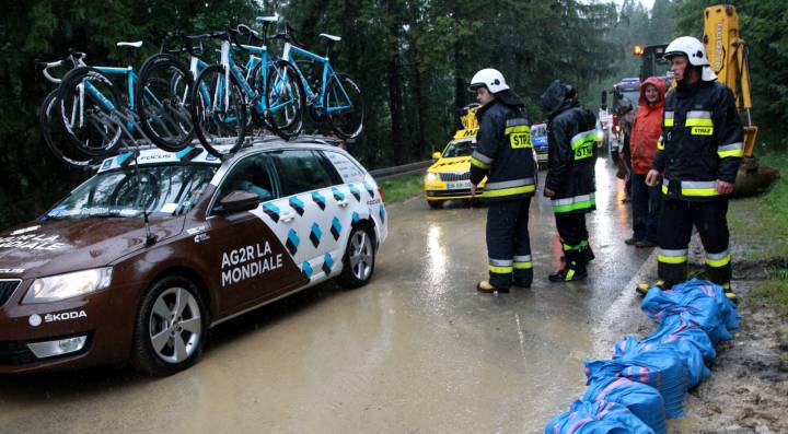 Suspendida la sexta etapa del Tour de Polonia por mal tiempo