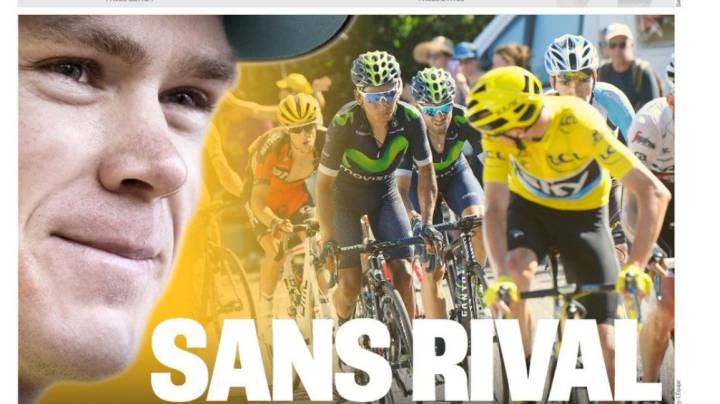 L´Equipe lamenta la falta de ataques a Froome: "Sin rival"