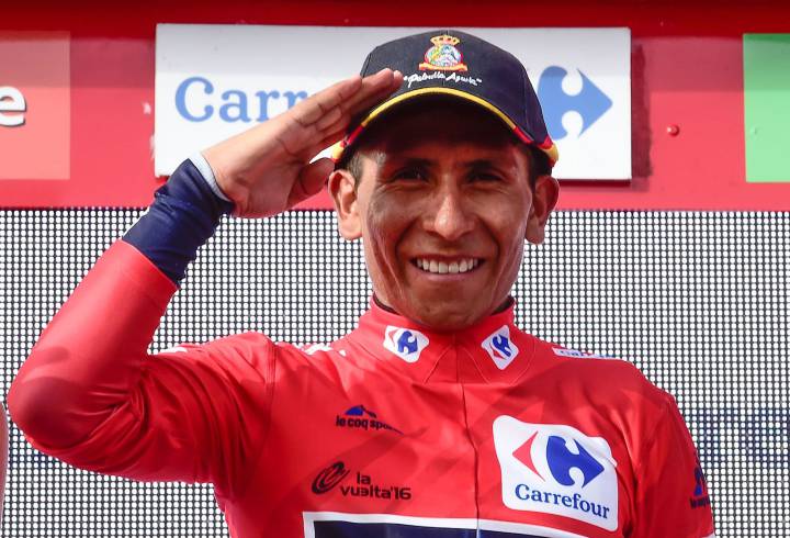 Nairo Quintana , ganador de la Vuelta a España 2016