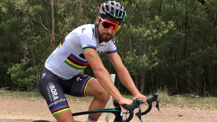 Peter Sagan entrana en Australia antes de iniciar su temporada 2017 en el Tour Down Under.