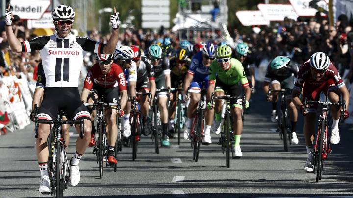 Matthews gana el esprint de País Vasco y caída de Contador