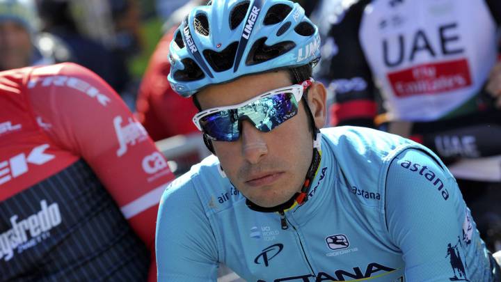 Fabio Aru, obligado a renunciar al Giro por su lesión de rodilla