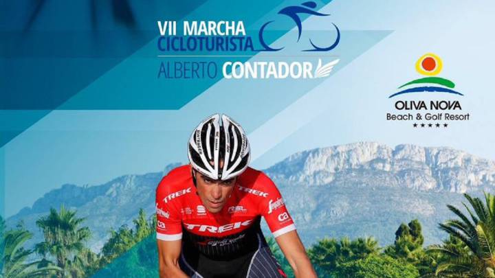 Cartel promocional de la VII Marcha Cicloturista Alberto Contador.