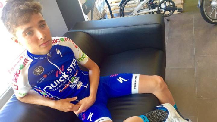 El ciclista cántabro Ander del Castaño, en una imagen difundida por su equipo.