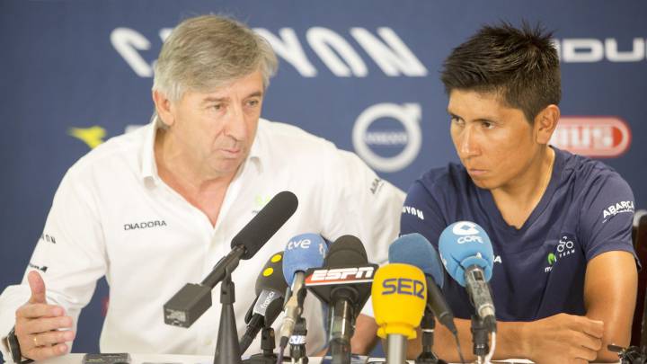Eusebio Unzúe y Nairo Quintana