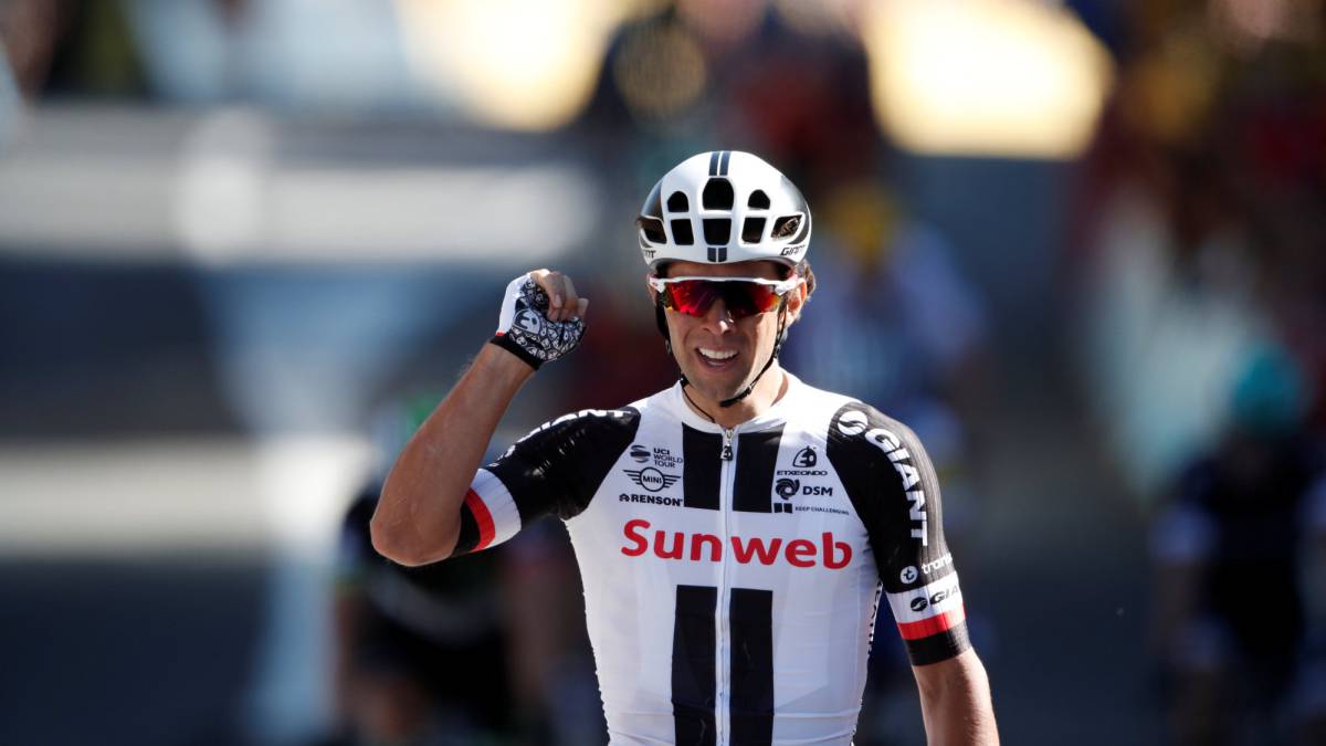 michael Matthews tras vencer en la 14ª etapa del Tour