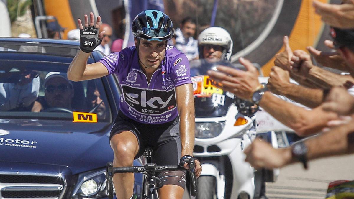 Mikel Landa en Burgos.