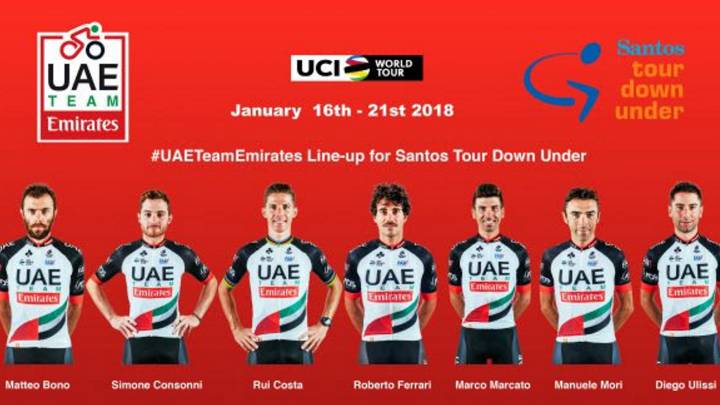 Alineación UAE para el Down Under 2018
