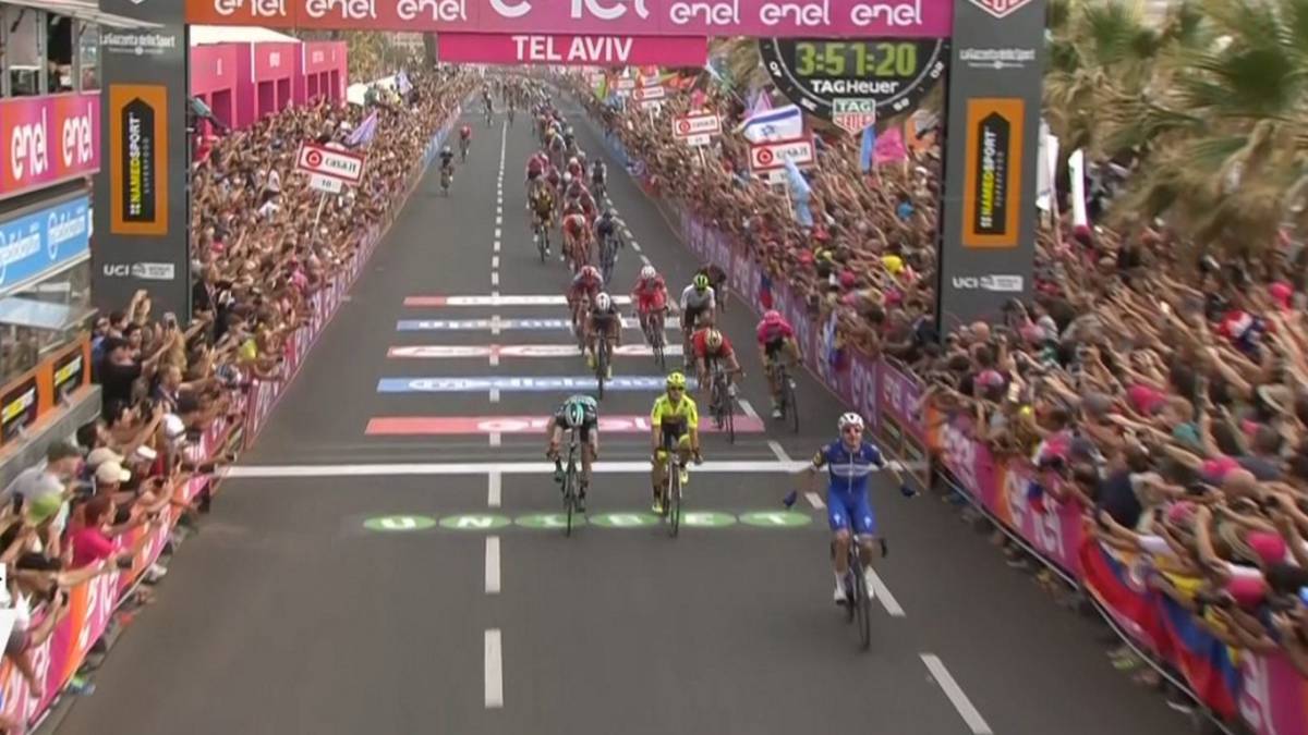 Resumen y resultado del Giro de Italia 2018, etapa 2: Viviani se impone al sprint; Dennis, líder