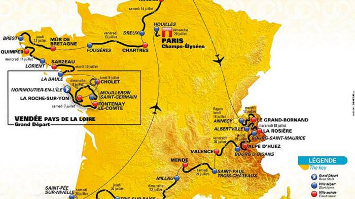 Tour de Francia 2018: etapas, perfiles y recorrido