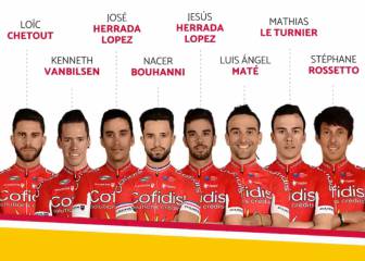 Cofidis va a la Vuelta con los hermanos Herrada y Luis Maté