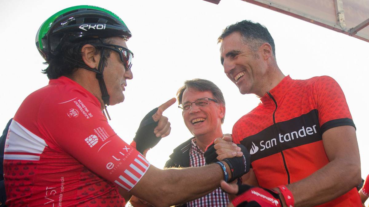 Miguel Induráin y Claudio Chiapucci