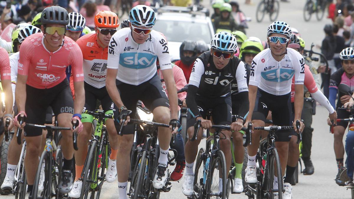 Froome dio espectáculo en Colombia y promete regresar