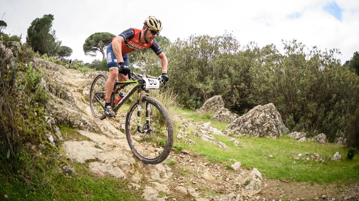 Purito Rodríguez compite durante la Andalucía Bike Race.