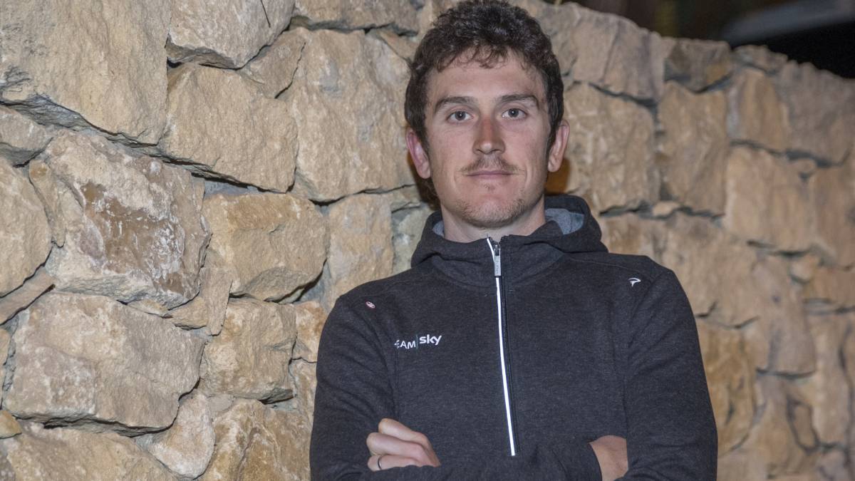 Geraint Thomas posa en una entrevista para As.
