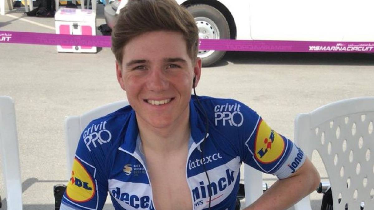 Remco Evenepoel, antes de la crono por equipos del UAE Tour.