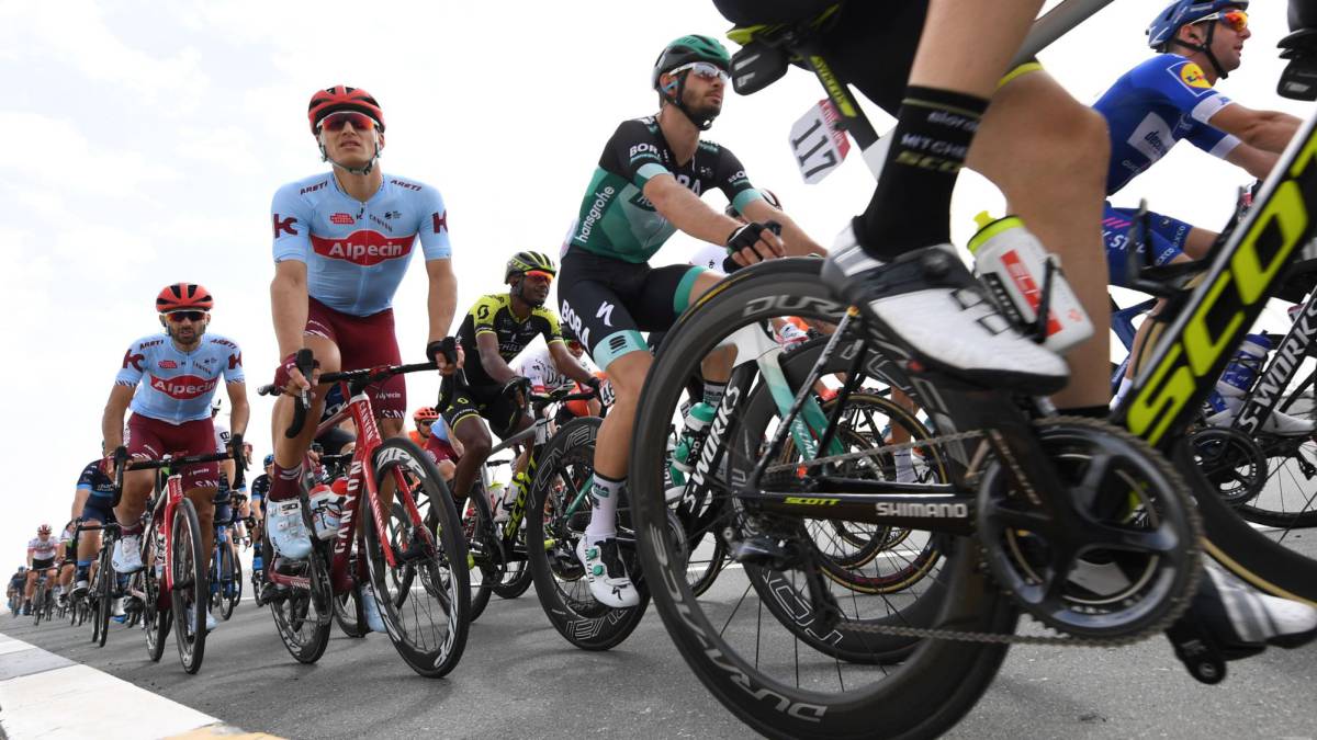 Marcel Kittel rueda durante una etapa del UAE Tour.