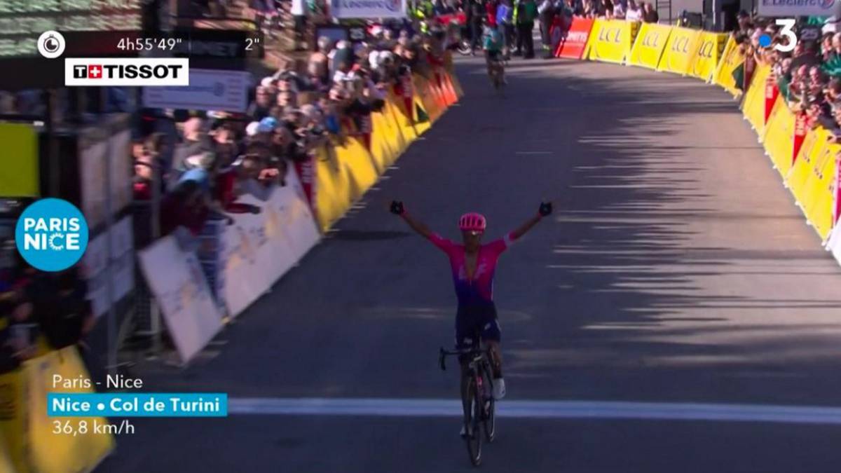 Resumen de la París-Niza, etapa 7: Martínez gana y Bernal lidera la fiesta colombiana