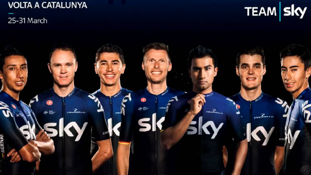 Froome y Bernal comandan la formación de Sky para la Volta