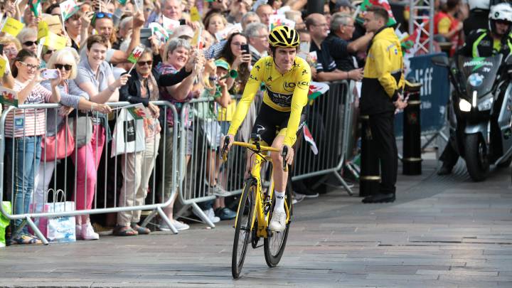 Geraint Thomas recibe un homenaje en Gales tras proclamarse campeón del Tour de Francia 2018.