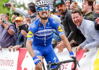 Alaphilippe repite en Huy y gana con Valverde undécimo
