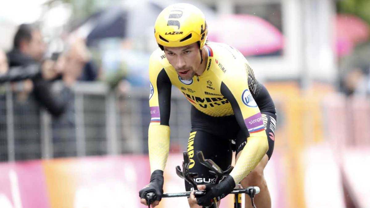 Roglic asesta otro duro golpe a sus rivales en la crono