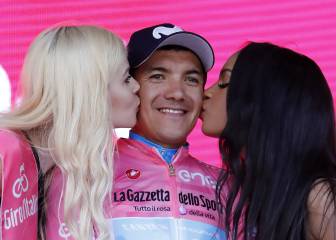 Carapaz pega otro mordisco al Giro; Roglic se cayó y cedió 40