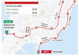 La etapa del día: los equipos parten de una montaña de sal