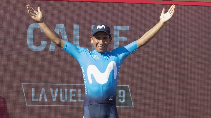 Declaraciones de Nairo Quintana tras ganar la 2ª etapa de la Vuelta.