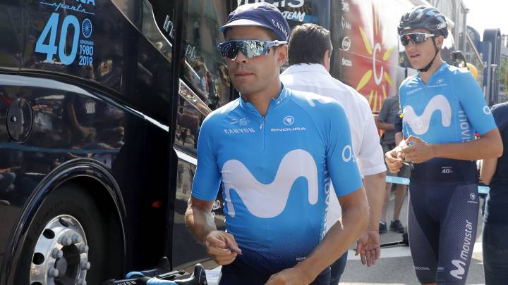 Mikel Landa y Marc Soler, antes de la séptima etapa del Tour de Francia 2019.