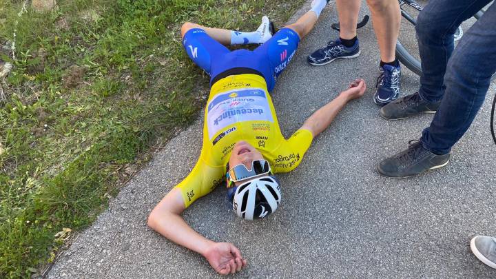 La locura de Evenepoel: 1.100 vatios en la subida a Malhao