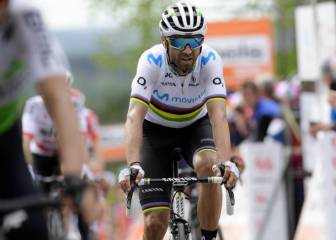 Valverde se lesionó el sacro por imitar a Van der Poel en Lieja