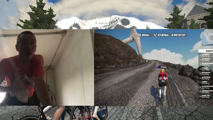 Dennis estrena su palmarés, de manera virtual, con el Ineos