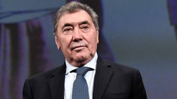 Eddy Merckx, durante la presentación del recorrido del Tour de Francia de 2019.