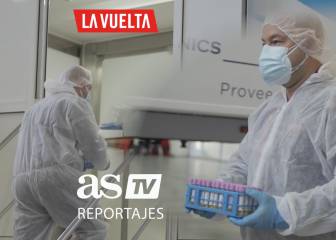 El búnker de las PCR: viaje al laboratorio móvil que protege de la Covid-19 a La Vuelta