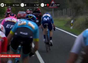 La lucha de Valverde para intentar ganar la etapa 7
